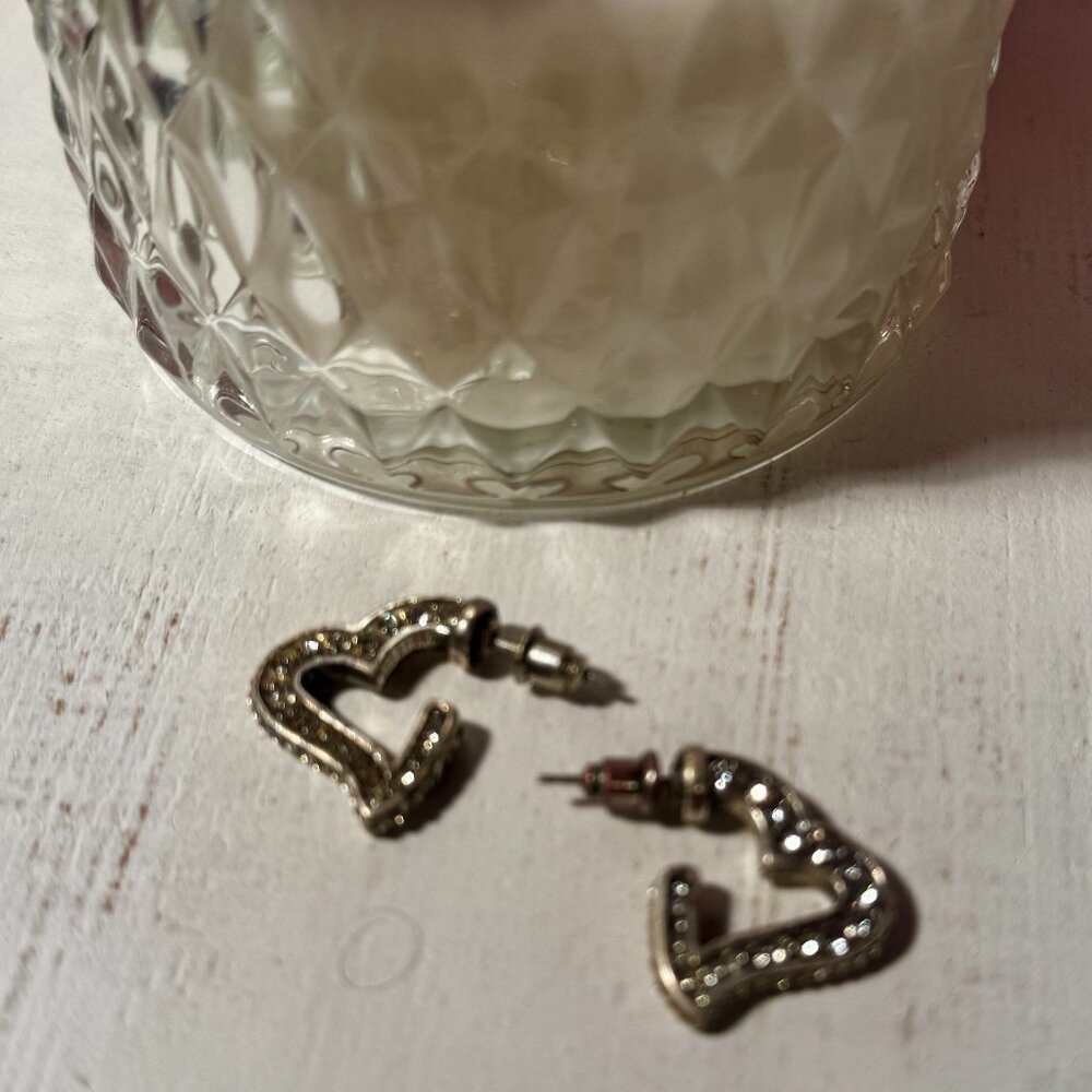 Brighton Crystal Heart Earrings